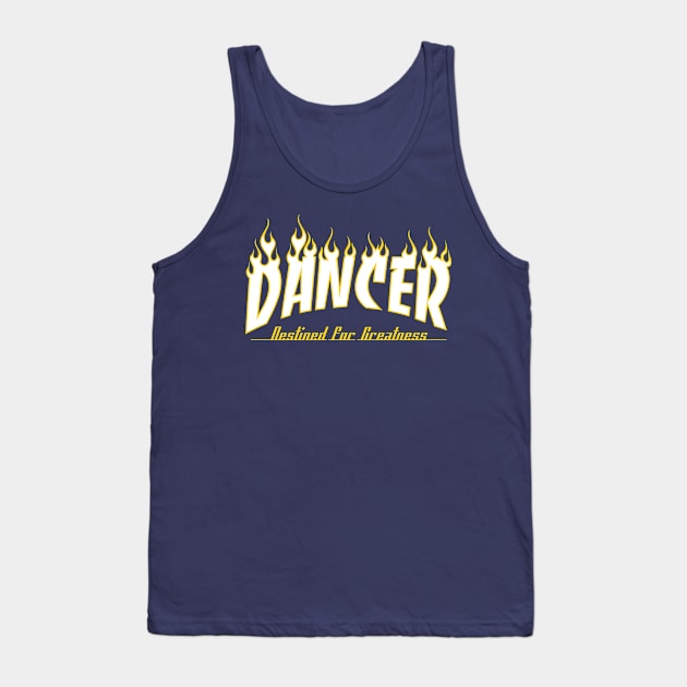 DANCER (white text) Tank Top by CV_GRAPHICTEEZ